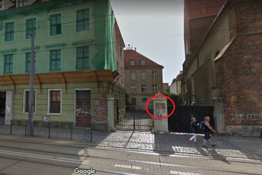 Purkyně old Institute of Physiology's memorial tablet, Wroclaw (from Google Street View).jpg